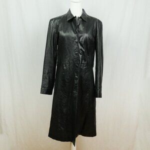NAF NAF Black leather Coats, Jackets & Waistcoats size L